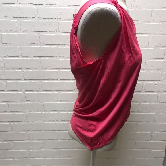 NWT Zara W&B Collection Womens Pink Cropped Double-V Tank Top Shirt M - Picture 8 of 11